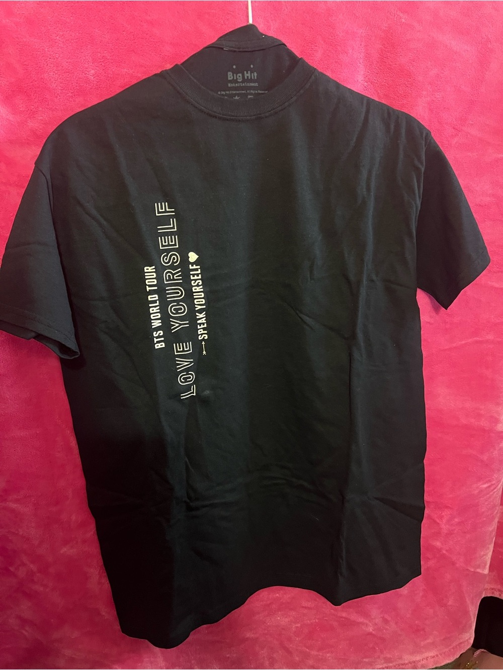 BTS Love Yourself Black Graphic Tee by Big Hit